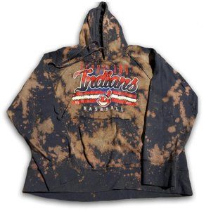 Vintage Acid Wash Cleveland Indians Hoodie, Adult Womens Large (fits like M)